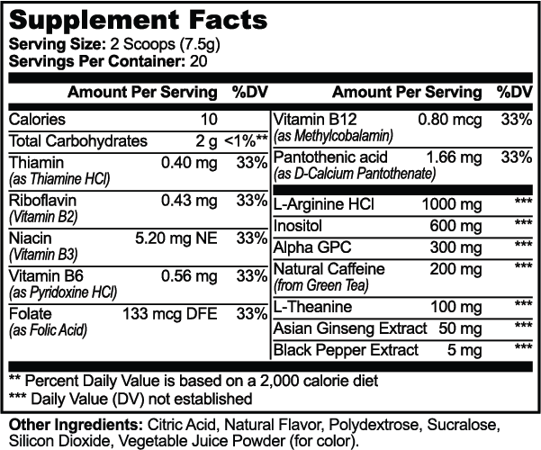 Vybe Pre-Workout Catalyst (Sour Grape)